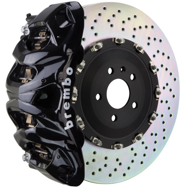 Brembo 16+ Q7 (4M)/19+ Q8 (4M) Front GT BBK 8 Piston Cast 412x38 2pc Rotor Drilled-Black