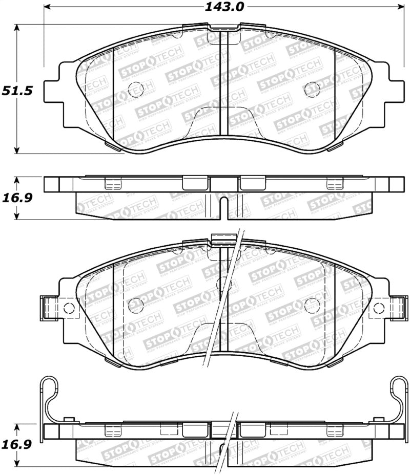 StopTech Street Brake Pads