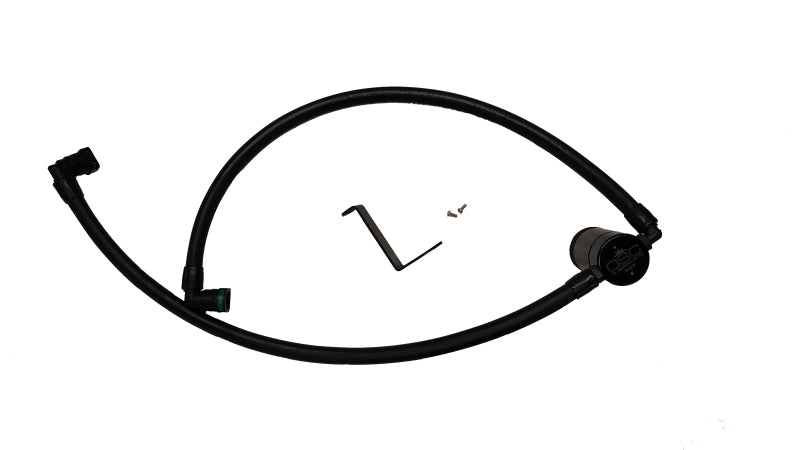 J&L 24-25 Ford Ford Ranger Raptor 3.0L PCV Side Oil Separator - Black Anodized