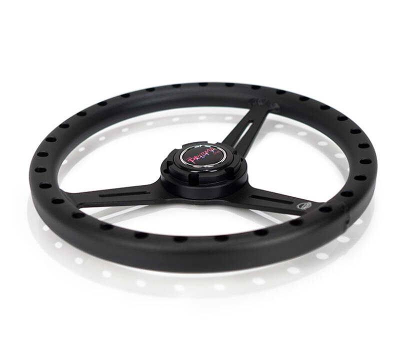 NRG Aluminum Steering Wheel 330mm - Extra Light - Ergonomic Grip - Anadized Black
