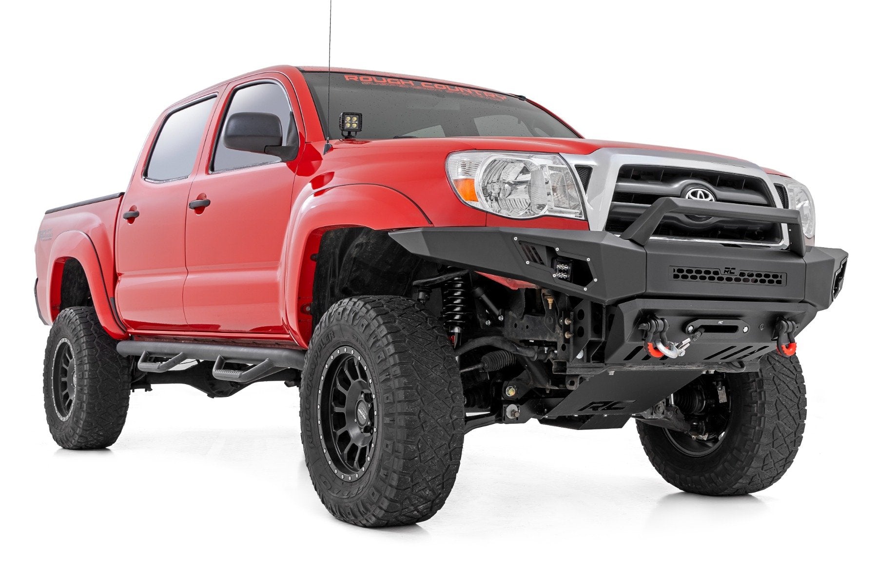Rough Country High Clearence Winch Bumper with LED Lights for 2005-2011 Toyota Tacoma