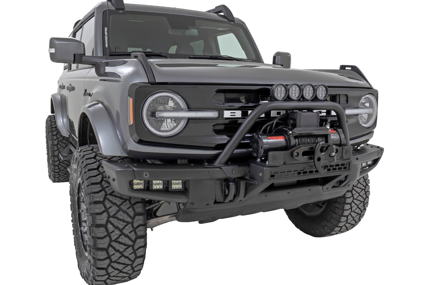 Safari Bar | 3.5" Round LED (Pair) | Black | Amber DRL | OE Modular Steel | Ford Bronco (21-26)