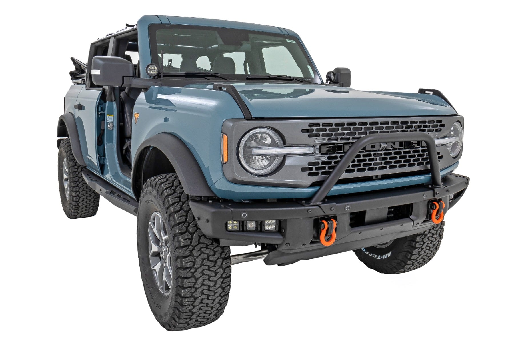 Safari Bar | 3.5" Round LED (Pair) | Black | Amber DRL | OE Modular Steel | Ford Bronco (21-26)