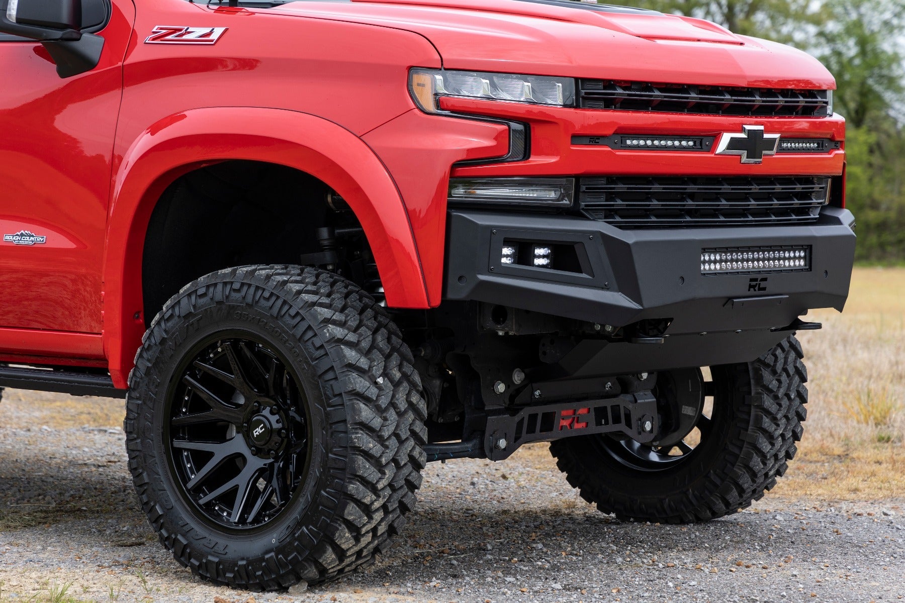 Rough Country 10757A High Clearance LED Front Bumper for 2019-2022 Silverado 1500