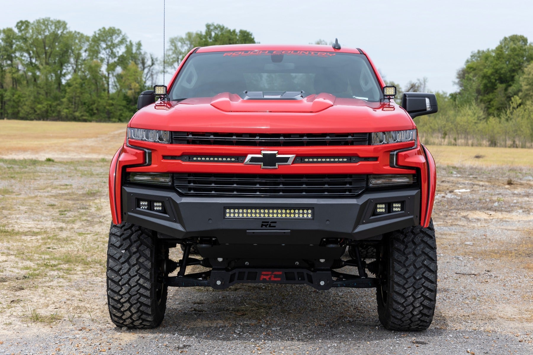 Rough Country 10757A High Clearance LED Front Bumper for 2019-2022 Silverado 1500