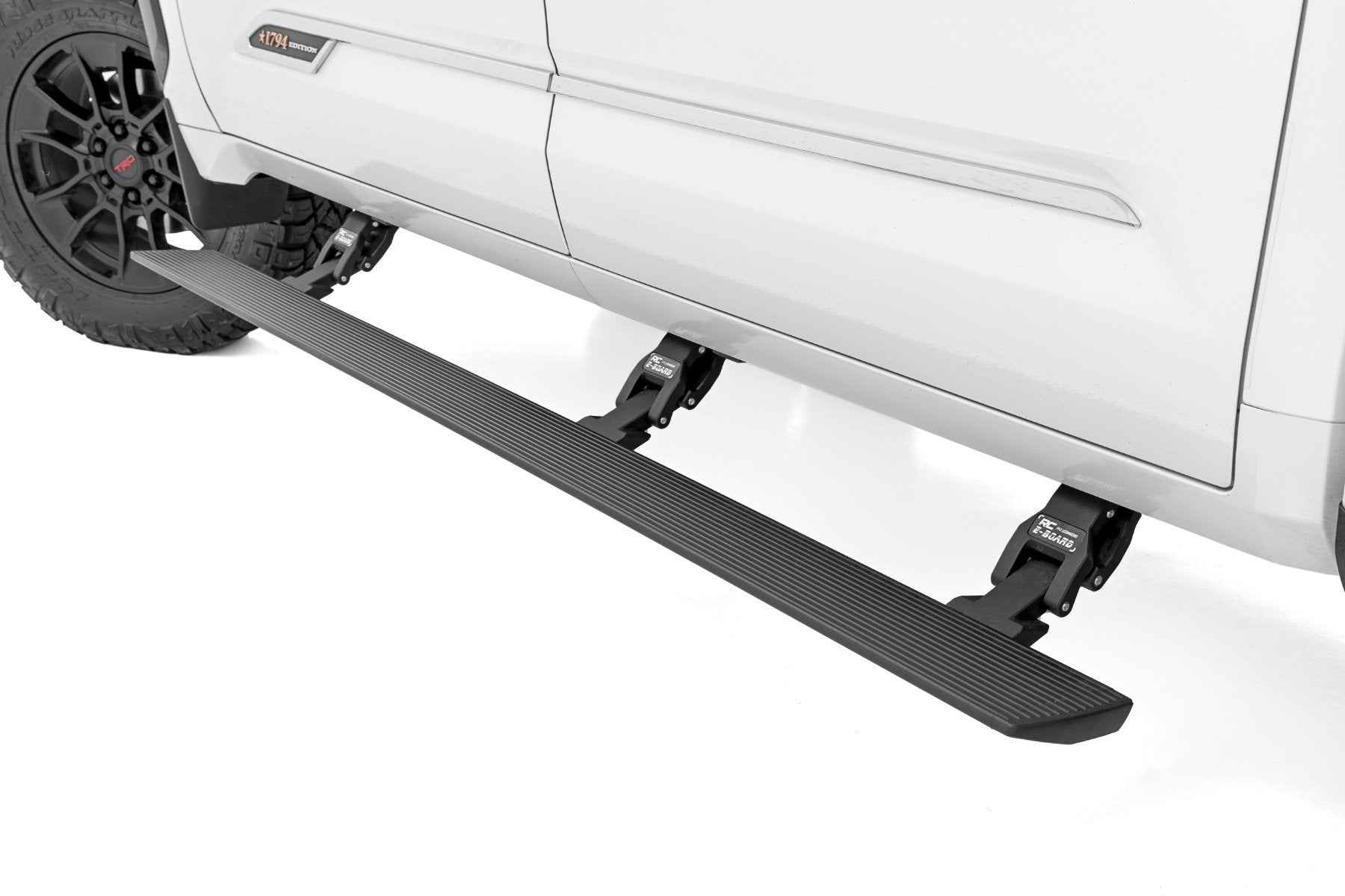 Rough Country Bolt on Power Drop Down Running Boards for 2022-2025 Toyota Tundra