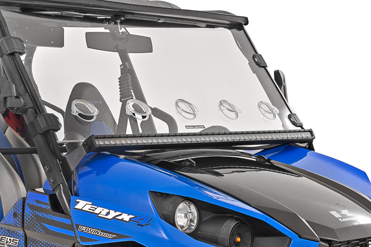 LED Light Kit | Cage Mount | 50" Black Single Row | Kawasaki Teryx 4 1000/Teryx4 800