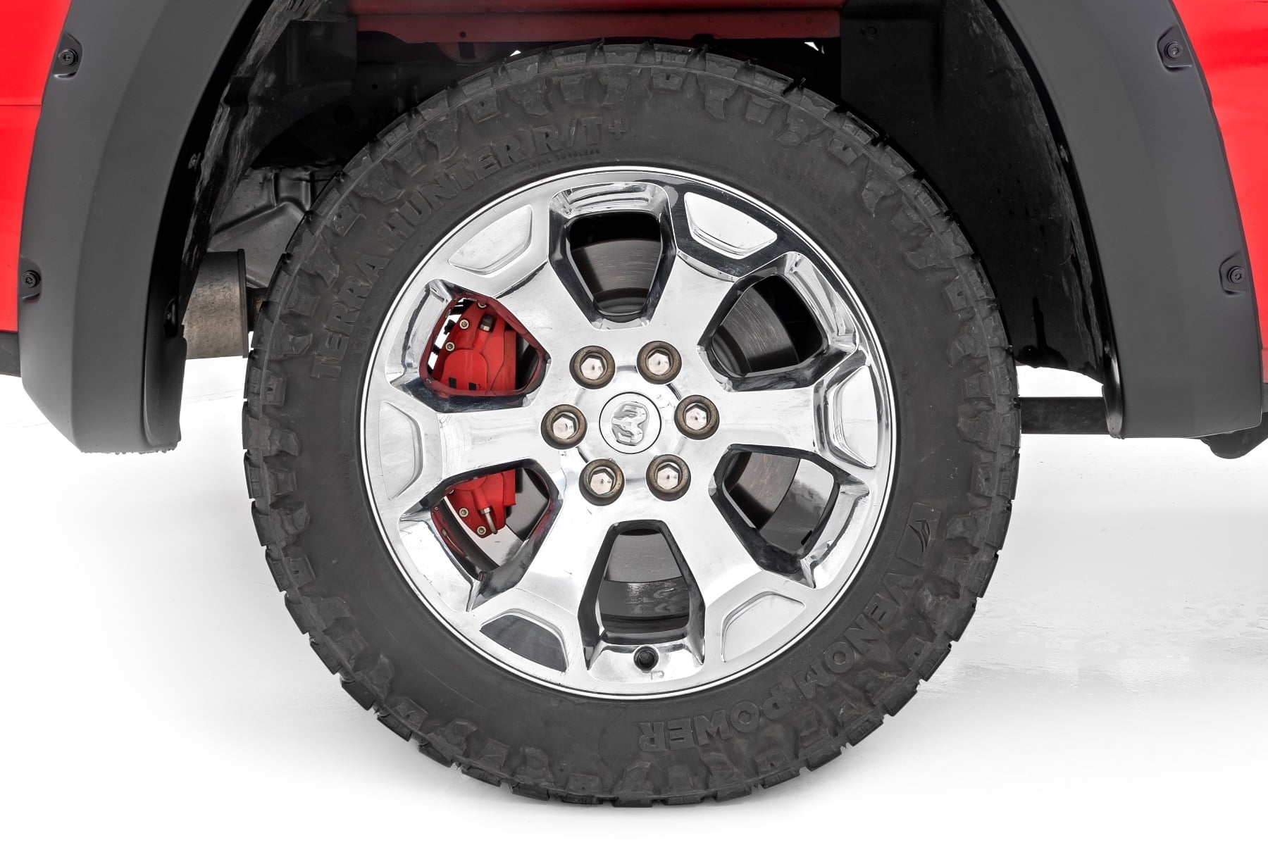 Caliper Covers | Rear | Red | Ram 1500 2WD/4WD (2019-2026)