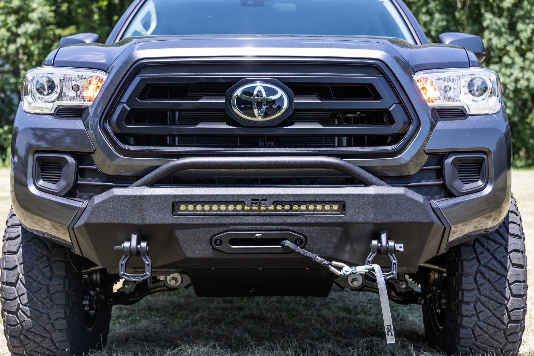Rough Country Hybrid Front Bumper for 2016-2024 Toyota Tacoma 2WD / 4WD