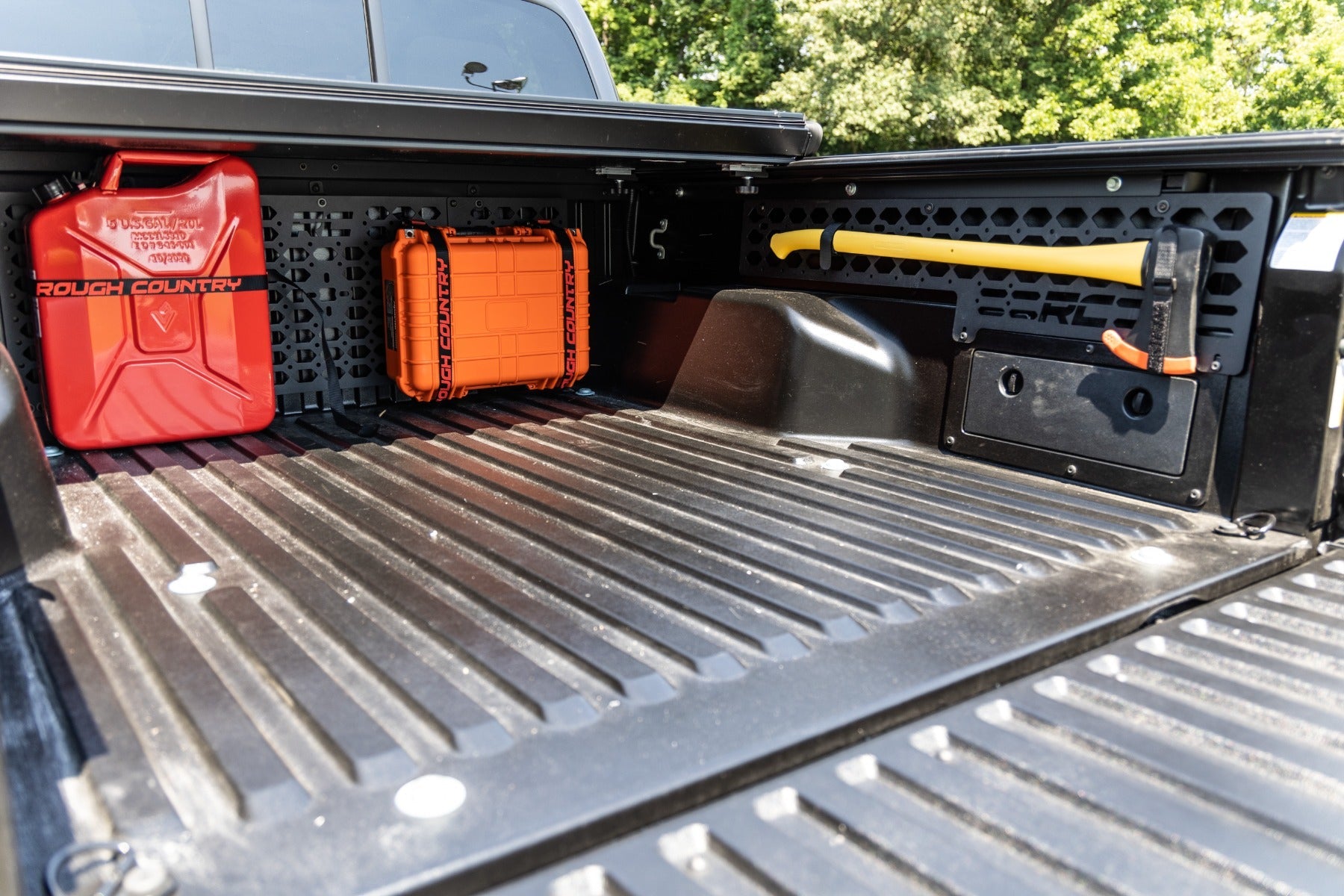 Rough Country 73105 Molle Bed Mounting Panels for 2005-2024 Toyota Tacoma 2WD/4WD