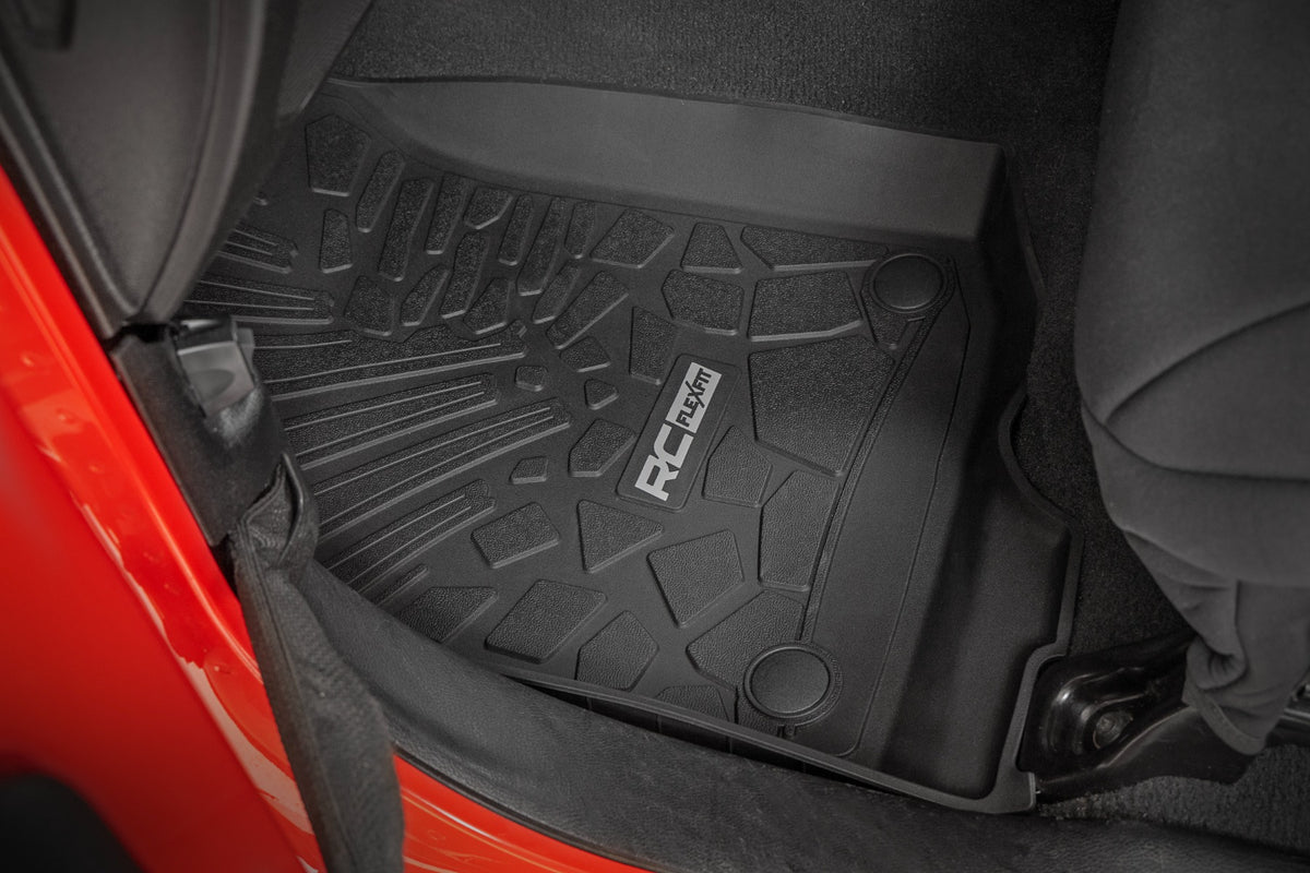 Flex-Fit Floor Mats | FR & RR | RR Lockable | Jeep Gladiator JT 4WD (20-26)