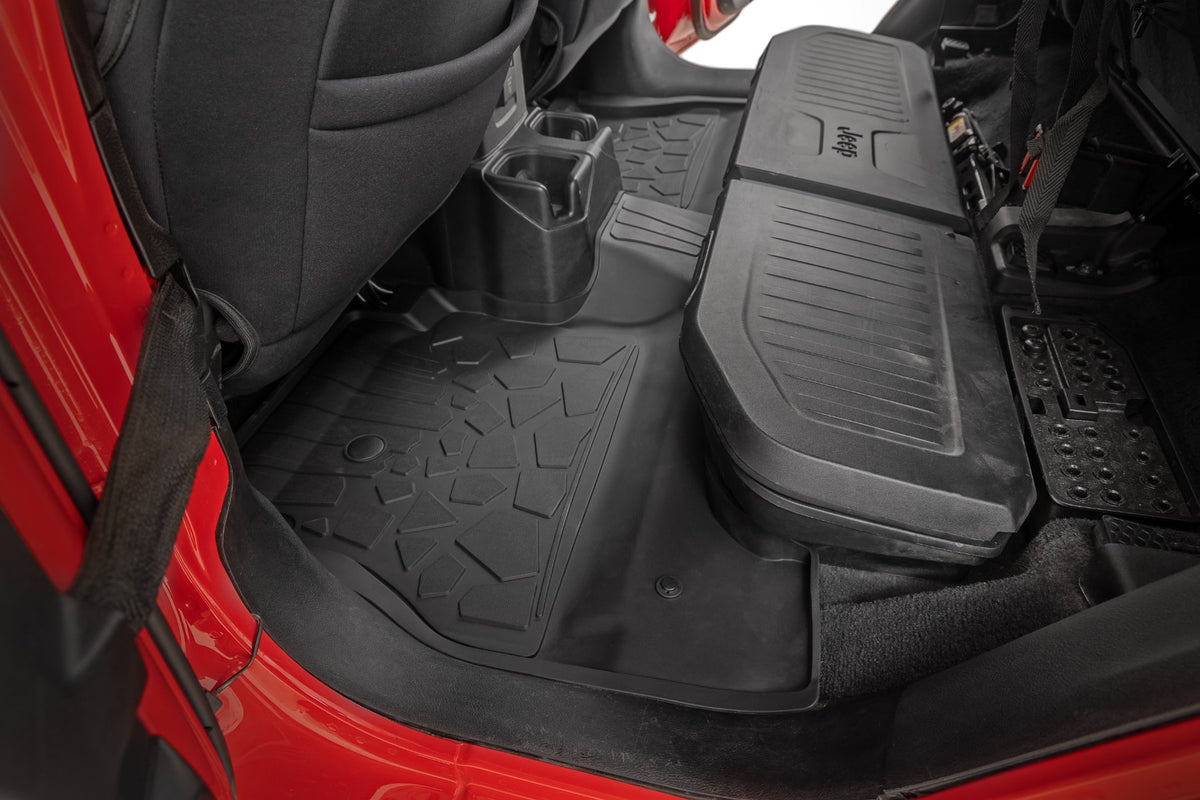 Flex-Fit Floor Mats | FR & RR | RR Lockable | Jeep Gladiator JT 4WD (20-26)