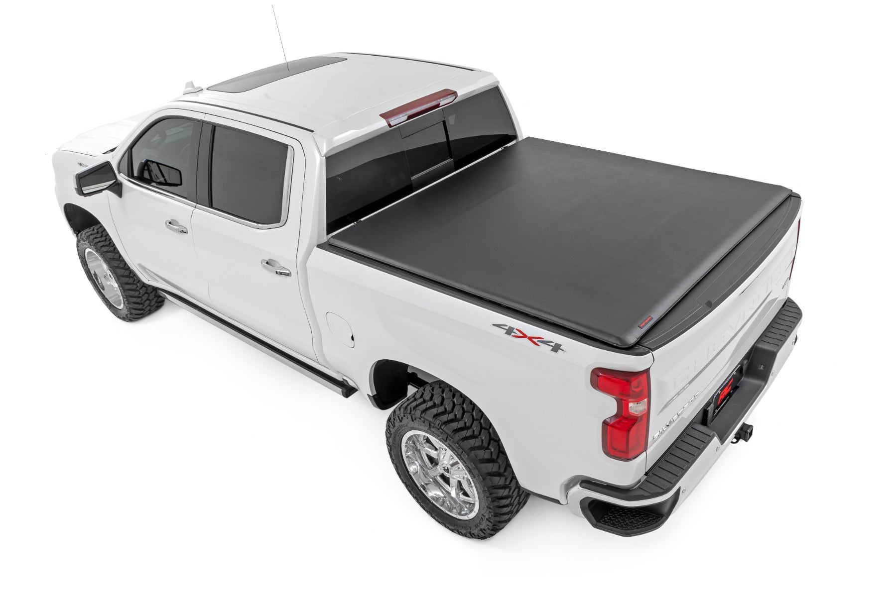Rough Country Soft Roll Up Tonneau Cover for 2019-2023 Silverado Sierra 1500 (5' 10" Bed)