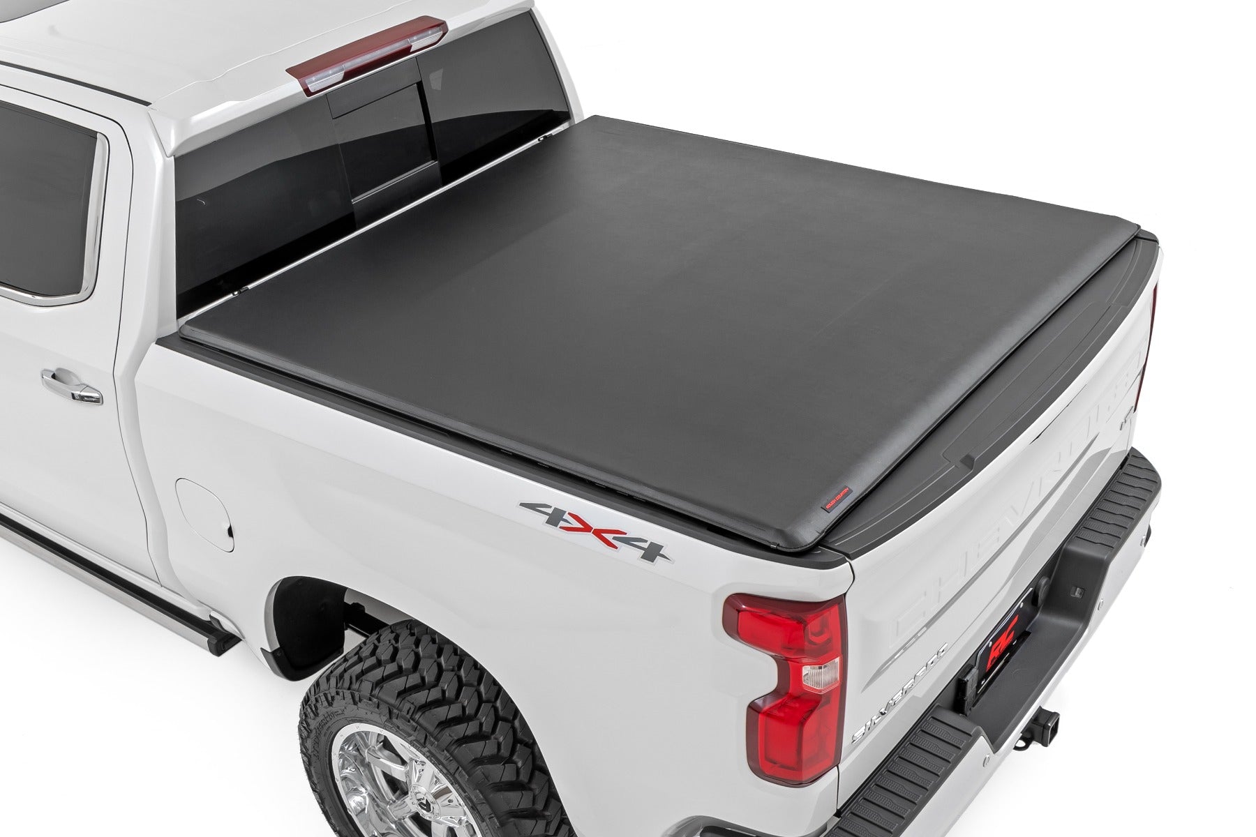 Rough Country Soft Roll Up Tonneau Cover for 2019-2023 Silverado Sierra 1500 (5' 10" Bed)