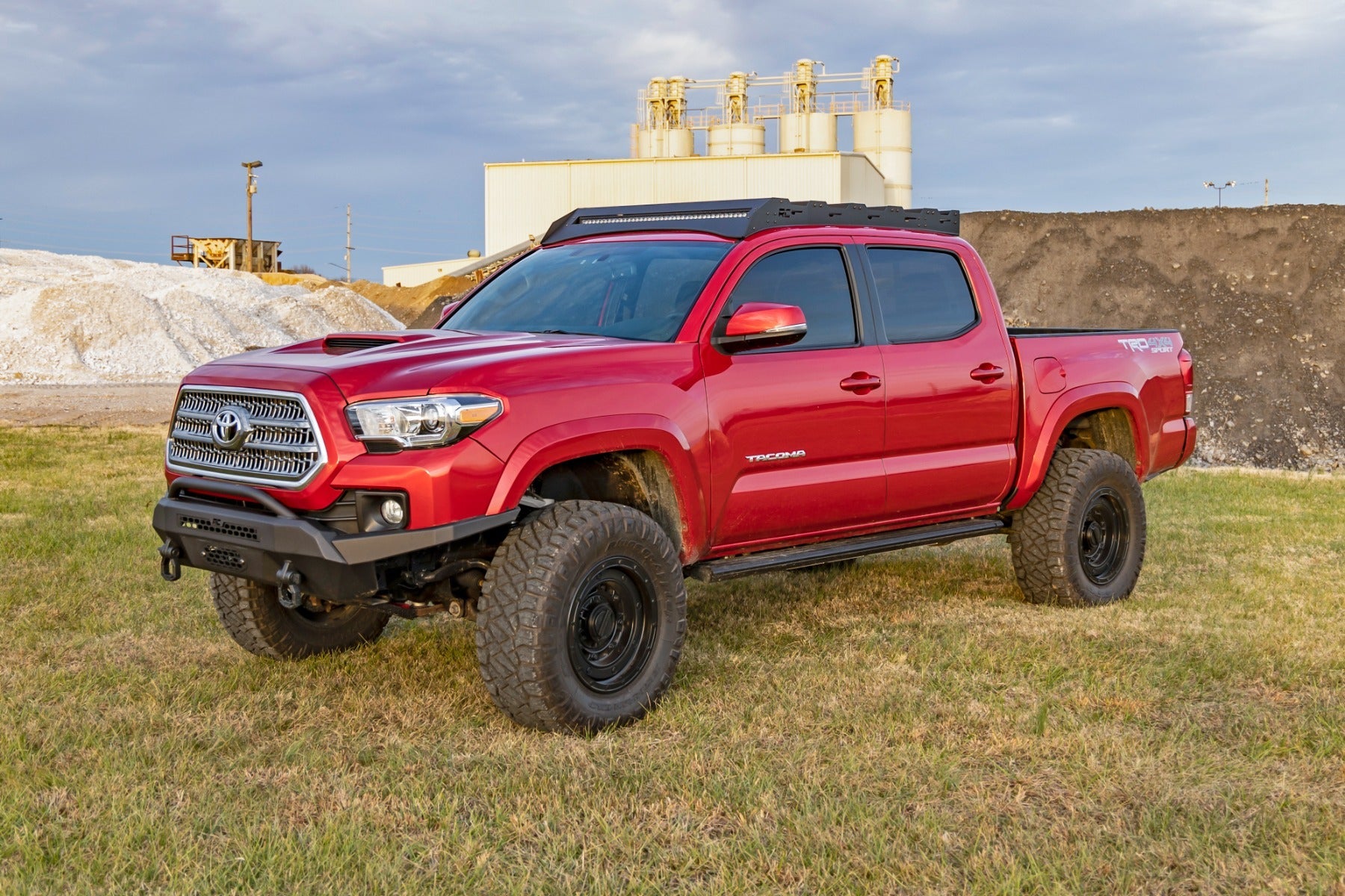 Rough Country Low Profile LED Roof Rack for 2005-2023 Toyota Tacoma 2WD / 4WD