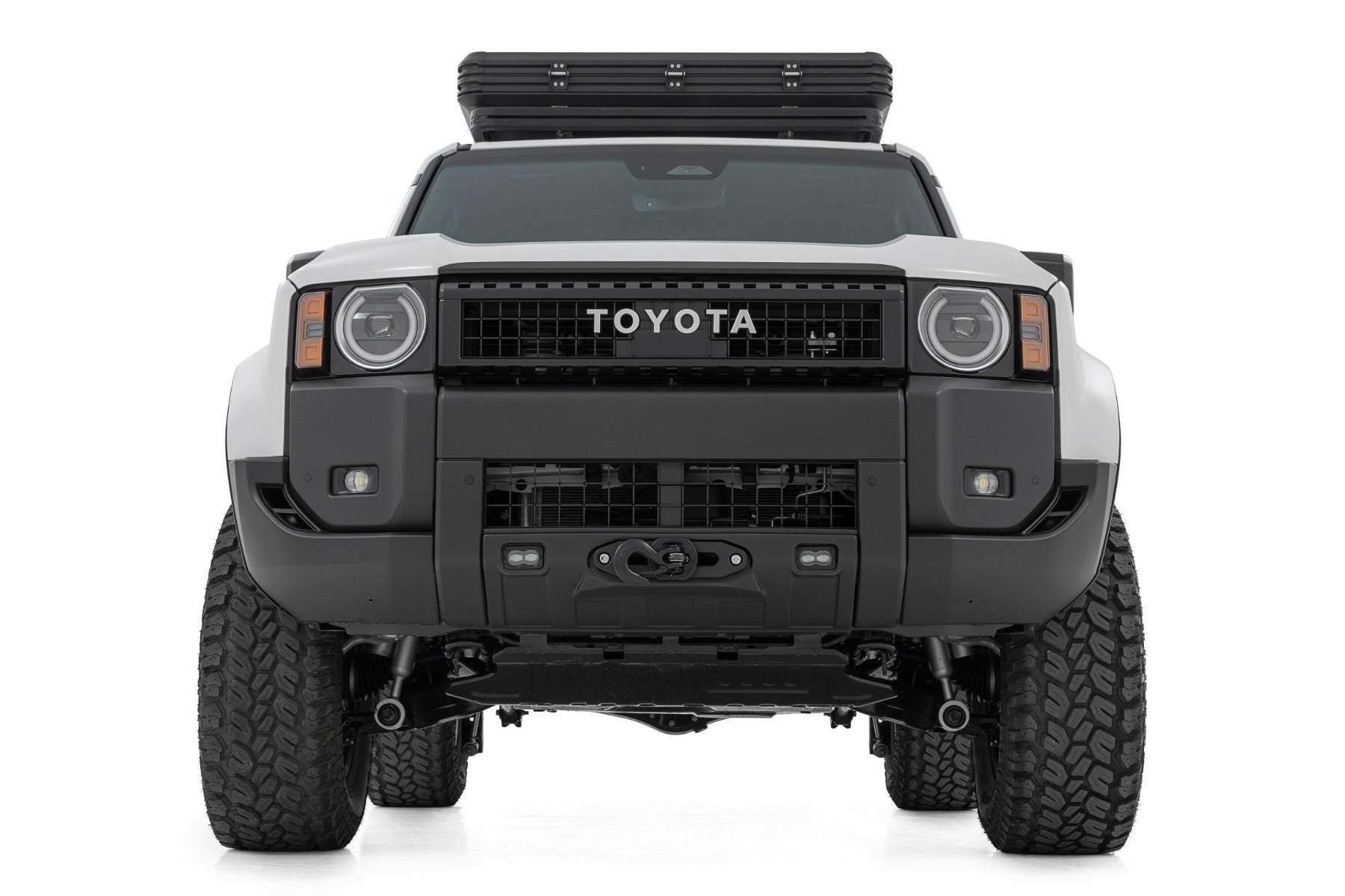 FXS Hidden Winch Mount | White SAE | PRO9500S | Toyota Land Cruiser (24-26)