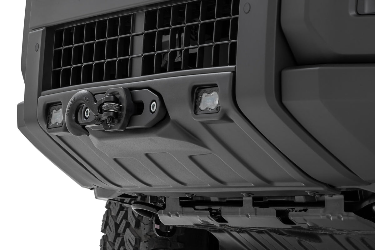 FXS Hidden Winch Mount | White SAE | Fog | Toyota Land Cruiser 4WD (24-26)