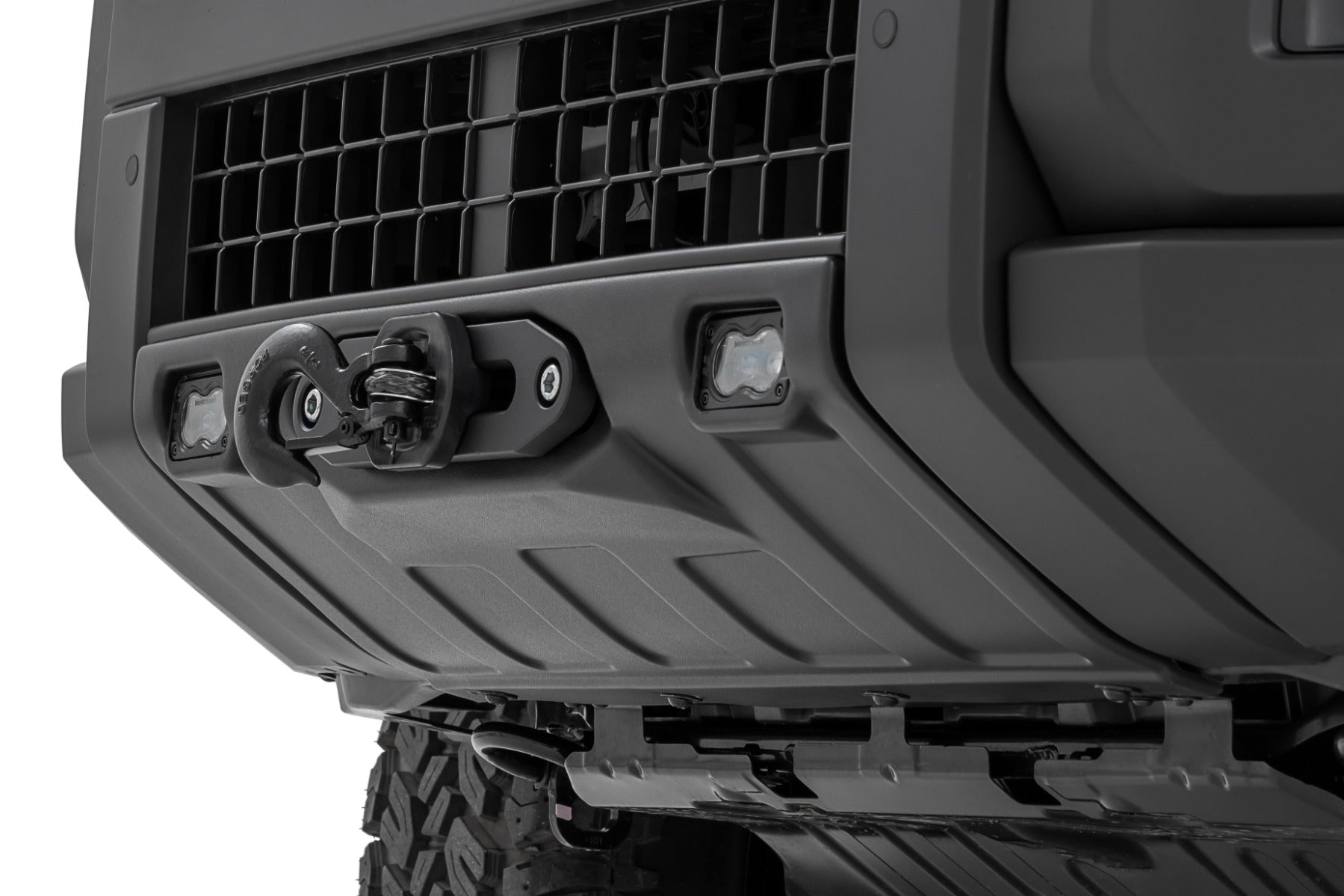 FXS Hidden Winch Mount | White SAE | PRO1200S | Toyota Land Cruiser (24-26)
