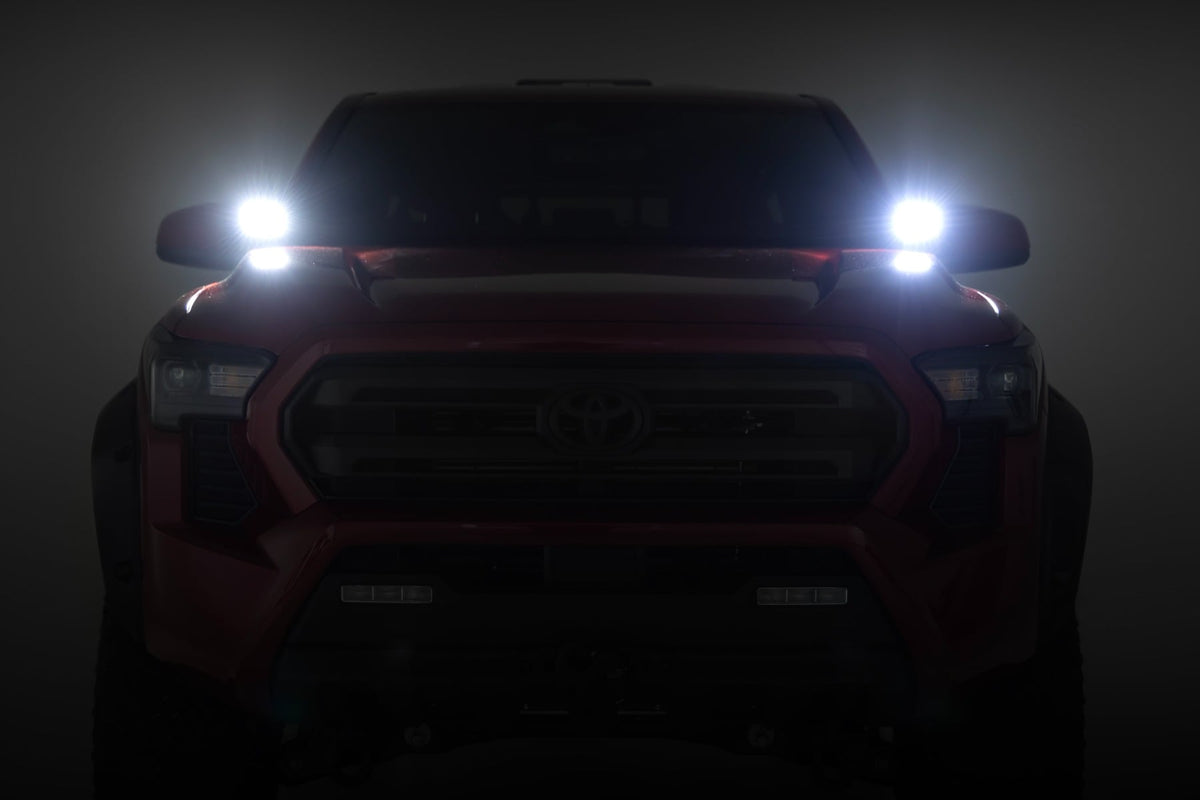 LED Light Kit | Ditch Mount | 2" Black Pair | Spot | Toyota Tacoma (24-26)