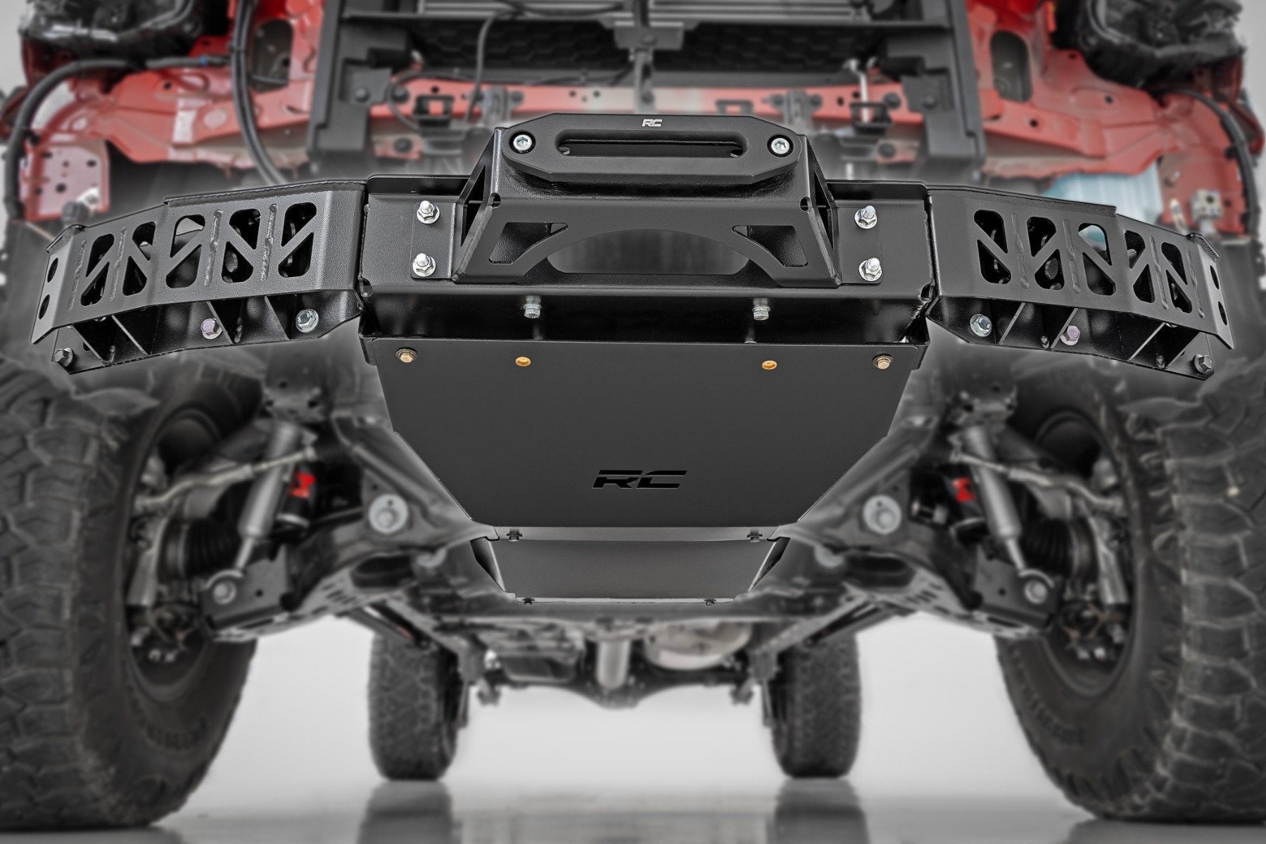 RC Hidden Winch Mount Bumper & Skid Plate for 2024-Present Toyota Tacoma