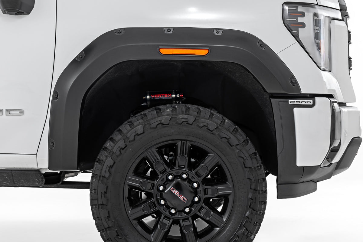 Pocket Fender Flares | G6M Titanium Rush | GMC Sierra 2500 HD/Sierra 3500 HD (20-26)