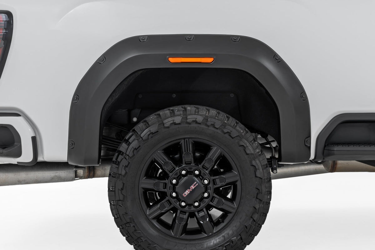 Pocket Fender Flares | G6M Titanium Rush | GMC Sierra 2500 HD/Sierra 3500 HD (20-26)