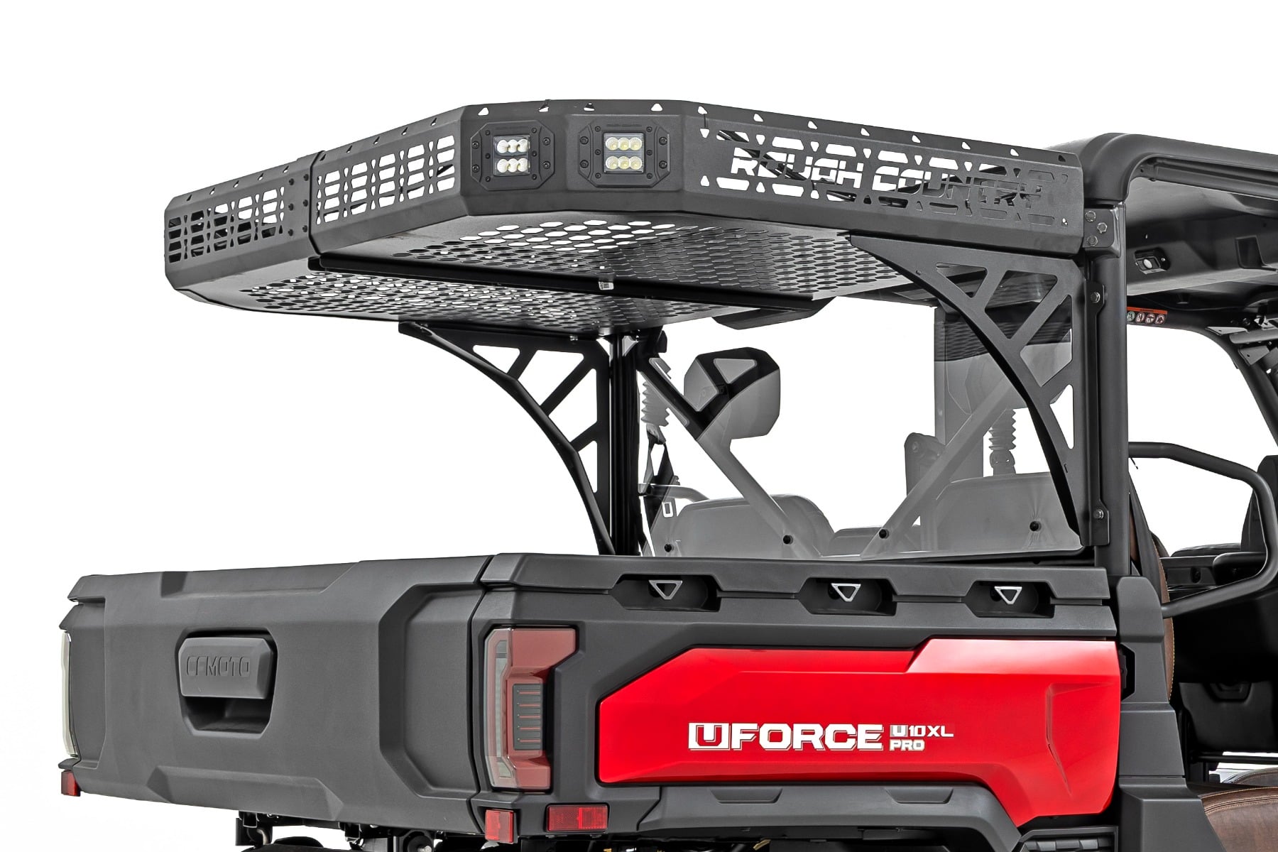 Cargo Rack | Dual 2" Black LED Pairs | Flush Mount | CFMOTO U10 1000 PRO