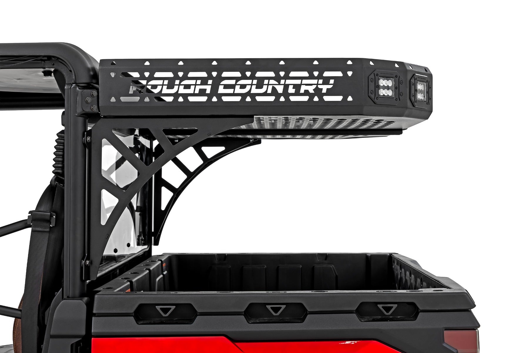 Cargo Rack | Dual 2" Black LED Pairs | Flush Mount | CFMOTO U10 1000 PRO