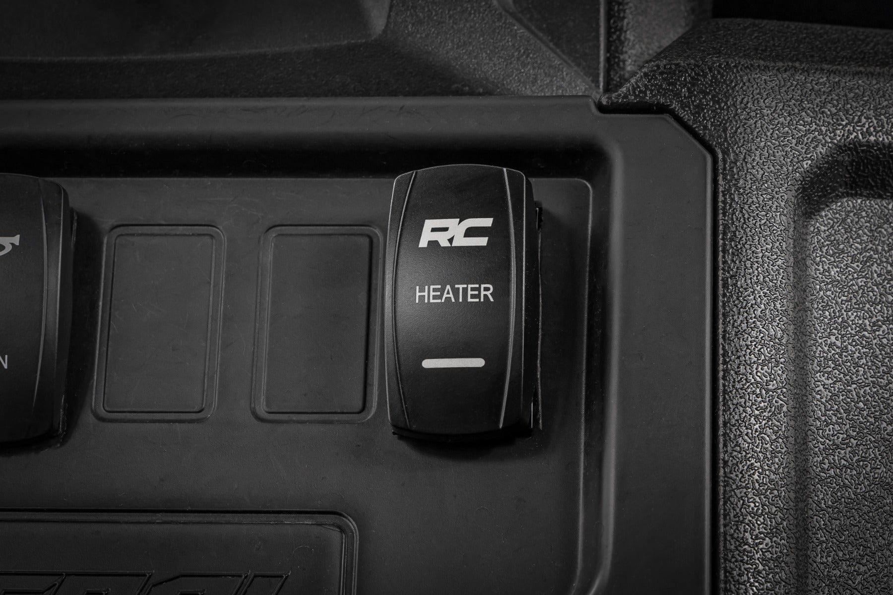 Rocker Switch | Cab Heater | 2x1 with Logo | Blue Back Light | Polaris General XP 4 1000