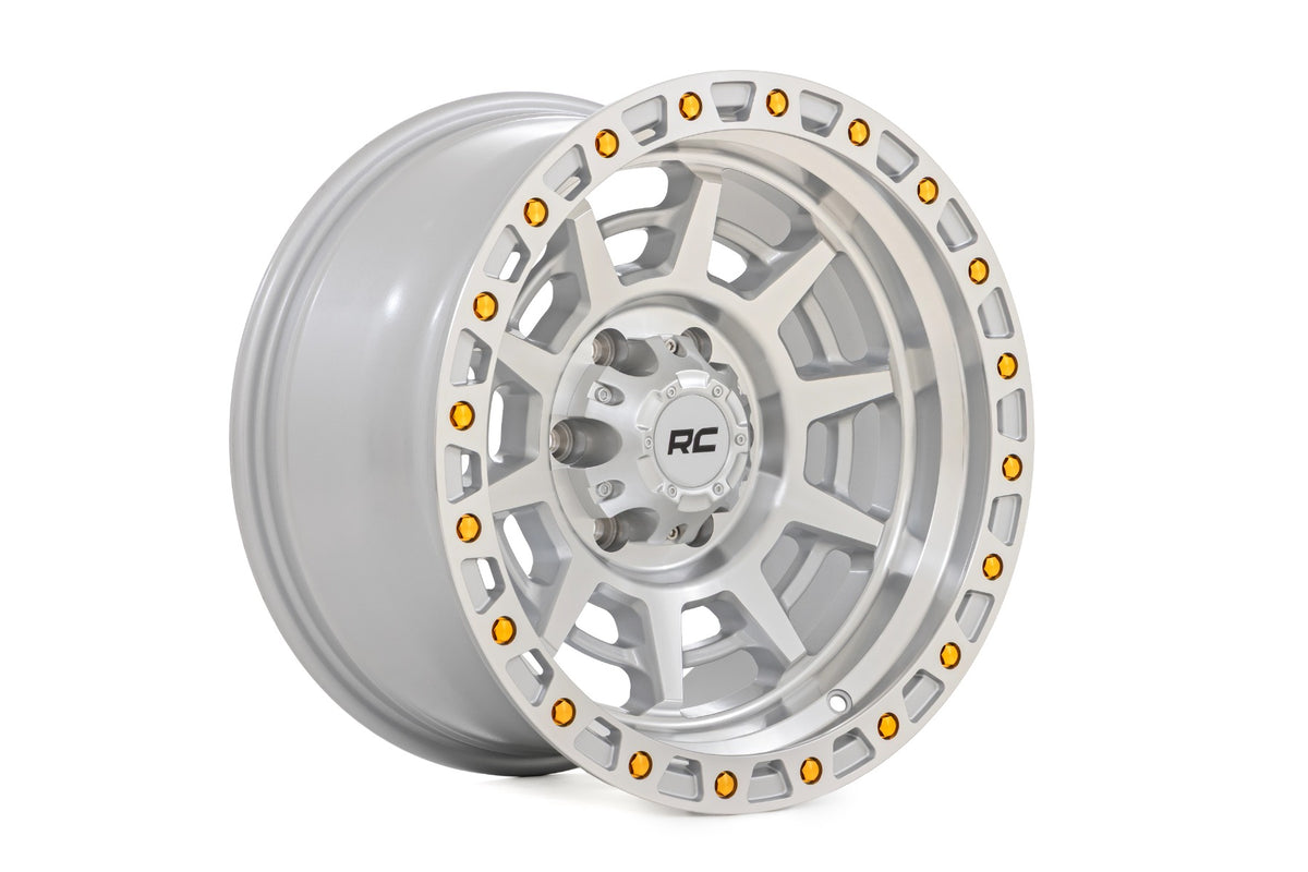 Rough Country 85 Series Wheel | Simulated Beadlock | Full Machine | 17x9 | 8x6.5 | +0