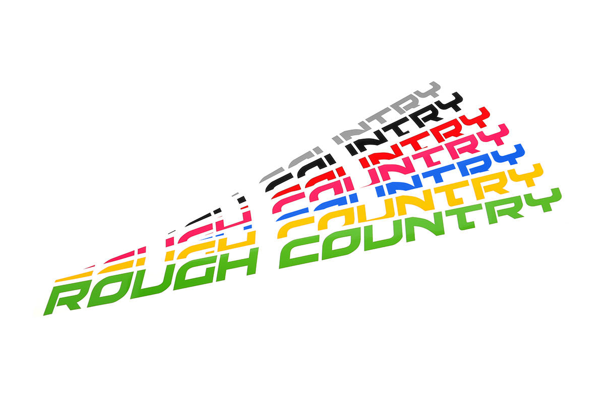 Rough Country Decal | 27 Inch Fender | Lime Green