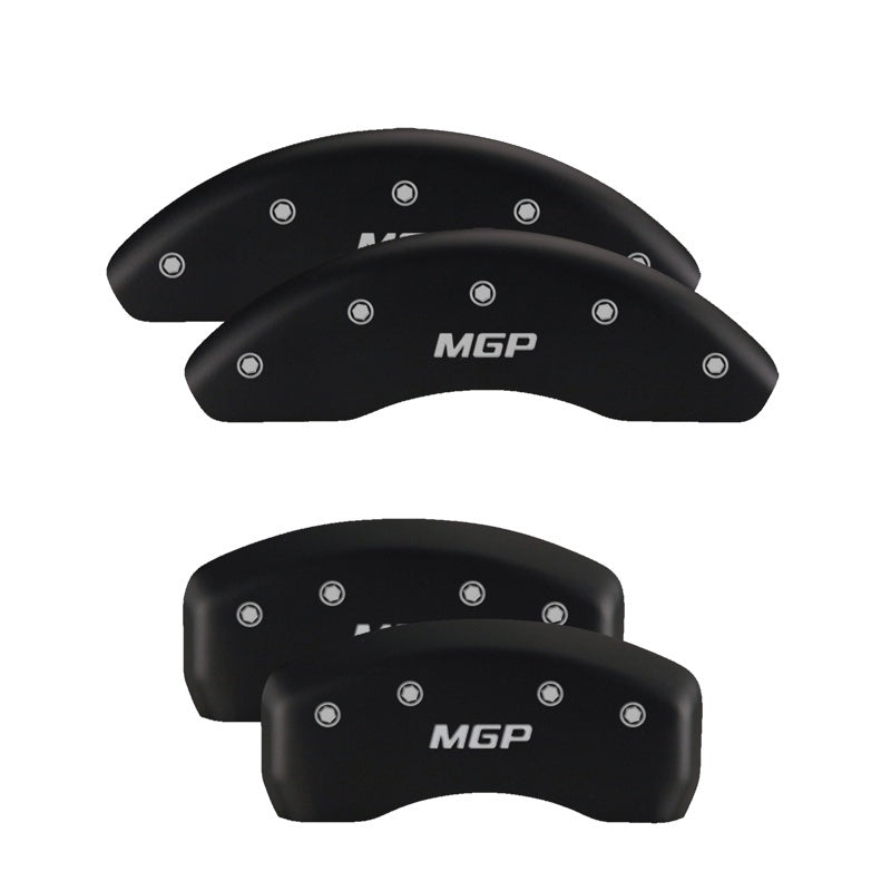 MGP 4 Caliper Covers Engraved Front & Rear Gen 5/Camaro Red finish silver ch