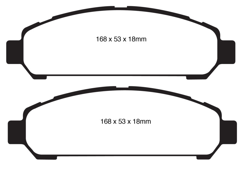 EBC 08+ Toyota Venza 2.7 Ultimax2 Front Brake Pads