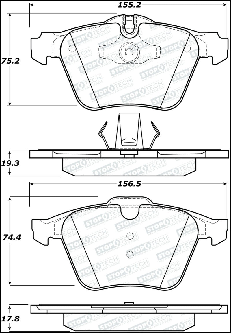 StopTech Street Brake Pads