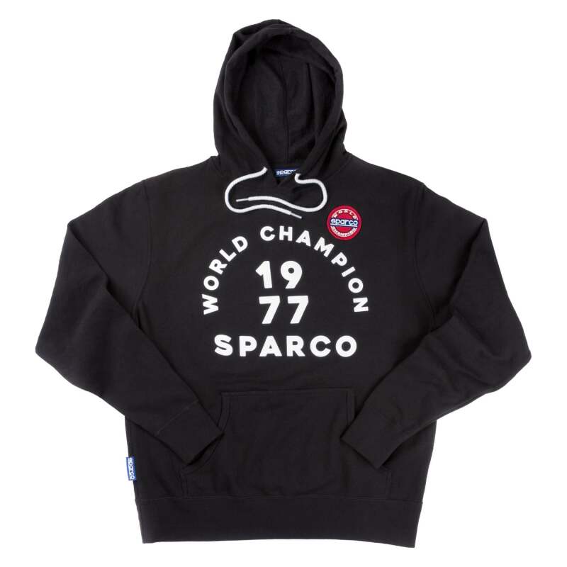 Sparco Hoodie 77 Lrg Black