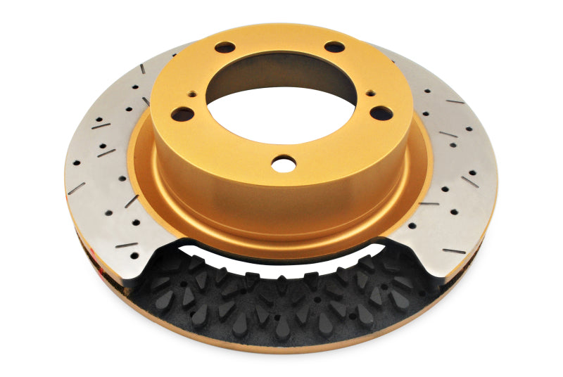 DBA 2016+ Holden RG Colorado / Trailblazer Rear 4000 Series XS Gold Brake Rotor - Drilled & Slotted