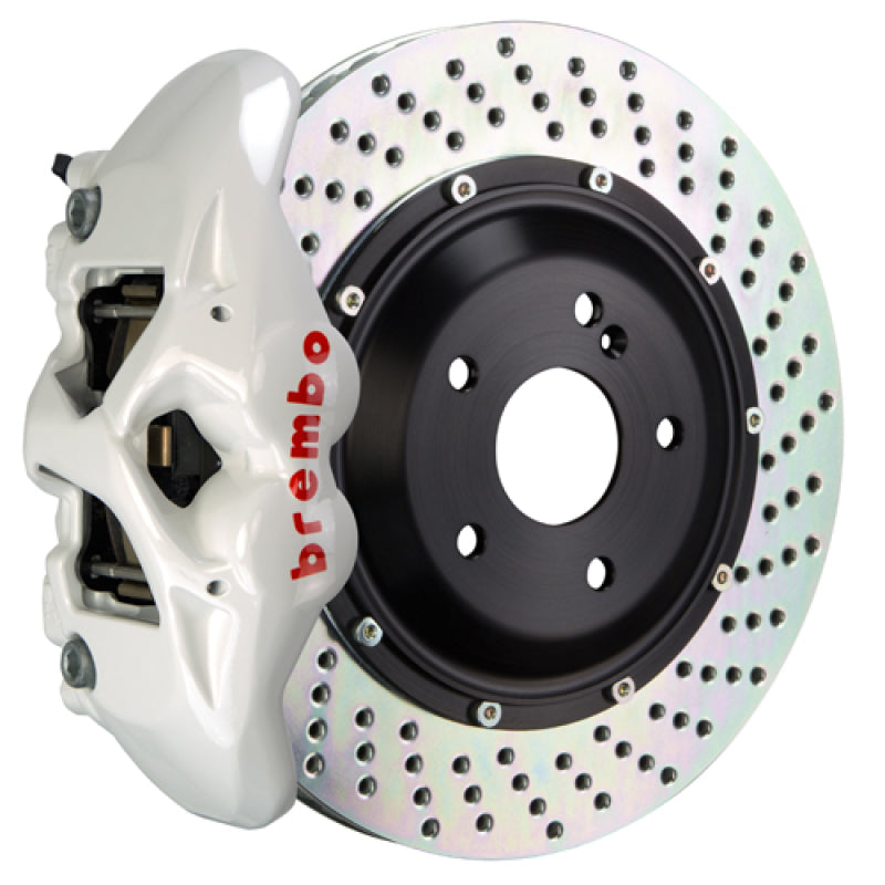 Brembo 16-21 Land Cruiser (J200) Rear GT BBK 4 Piston Cast 380x28 2pc Rotor Drilled- White