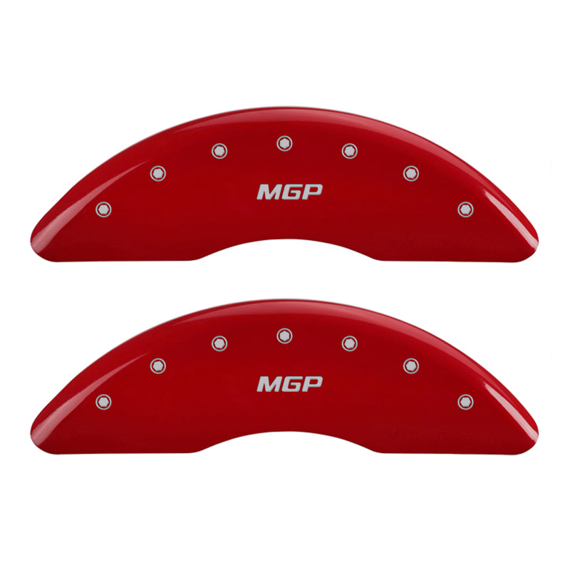 MGP 4 Caliper Covers Engraved Front & Rear MGP Red Finish Silver Char 2013 Mercedes-Benz SL550