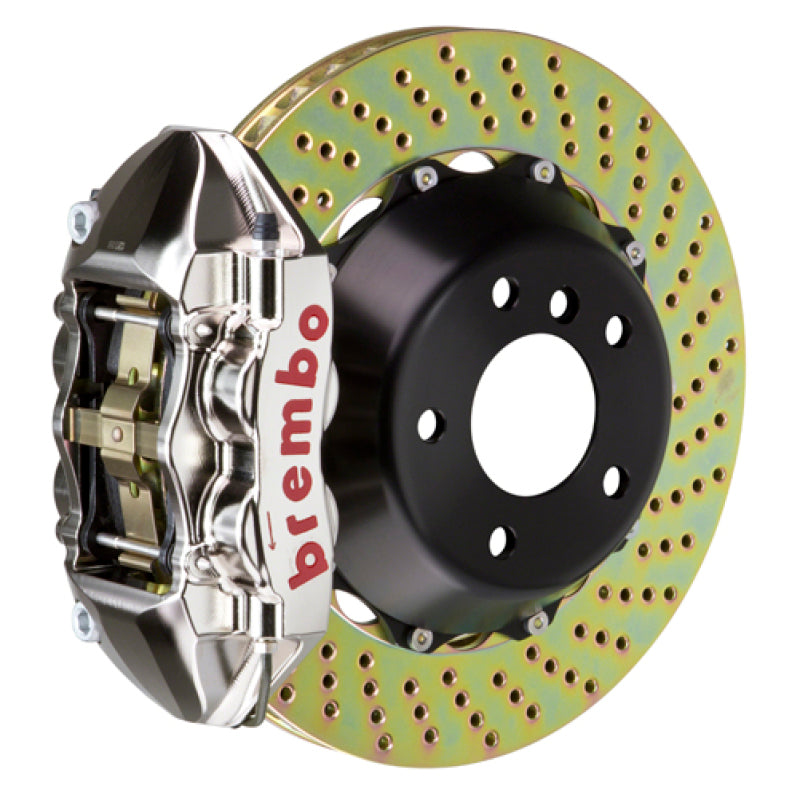 Brembo 12-16 FR-S/12-20 BRZ/17-20 86 Front GTR BBK 4 Piston Billet 345x28 2pc Rotor Drilled- Nickel