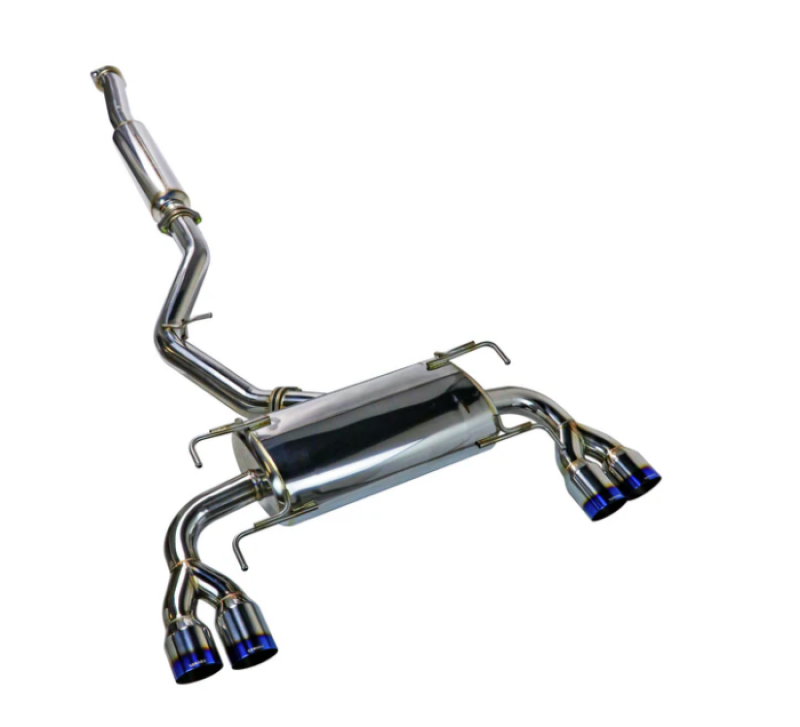 Remark 08-14 Subaru WRX STI GR Hatch Sports Touring Cat-Back Exhaust - Burnt Quad Tips
