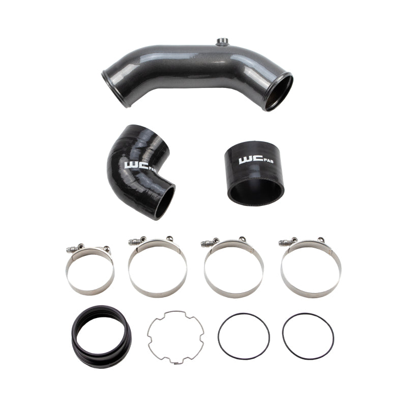 Wehrli 2017+ Ford 6.7L Power Stroke 3.5in Cold Side Intercooler Pipe - Flat Black