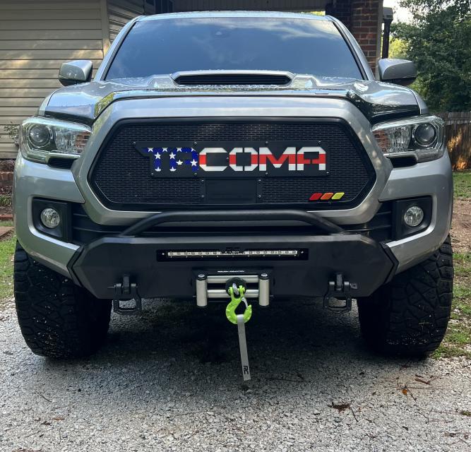 Rough Country Hybrid Front Bumper for 2016-2024 Toyota Tacoma 2WD / 4WD