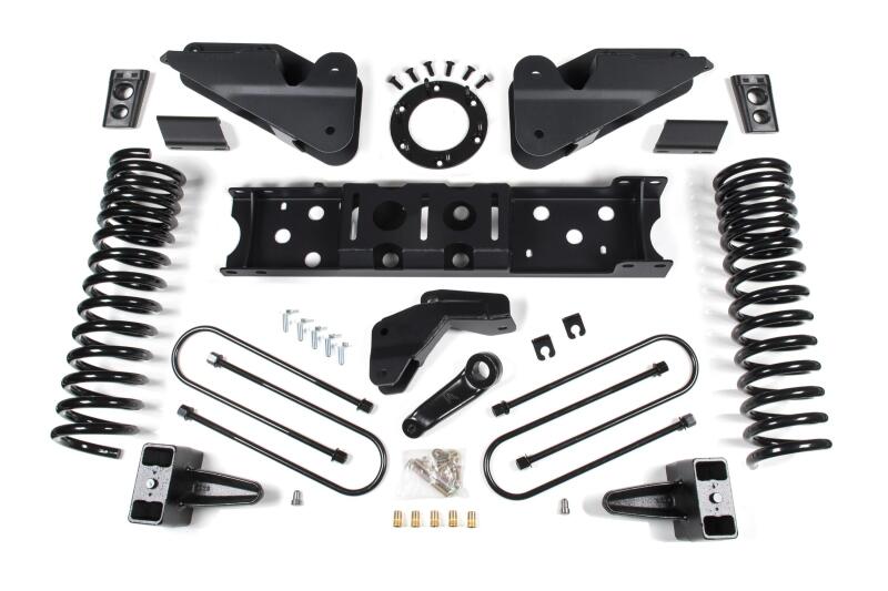 Zone Offroad 2019 Ram 3500 4in Radius Arm Bracket Gas - 2in Rear Block w/o Overload - Nitro Shocks