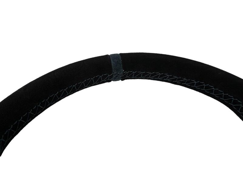 PRP Suede D-Shape Steering Wheel - Blue