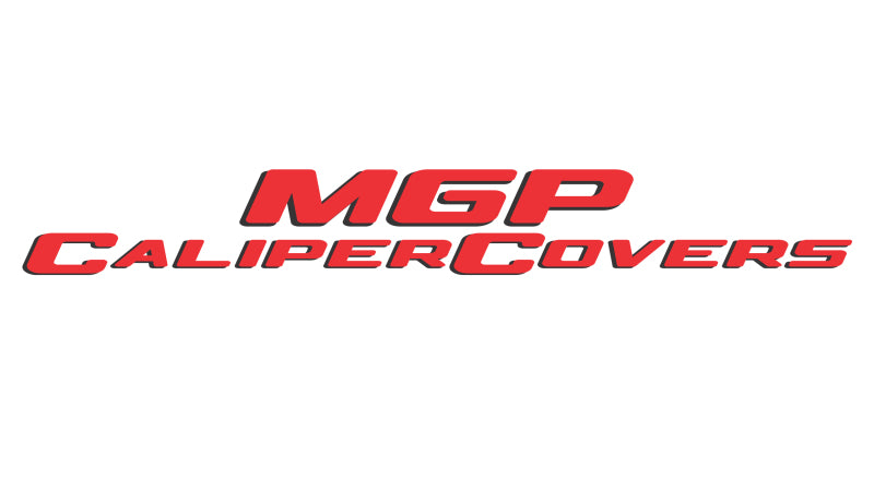 MGP 4 Caliper Covers Engraved Front Pontiac Rear Arrow Yellow Finish Black Char 2004 Pontiac GTO