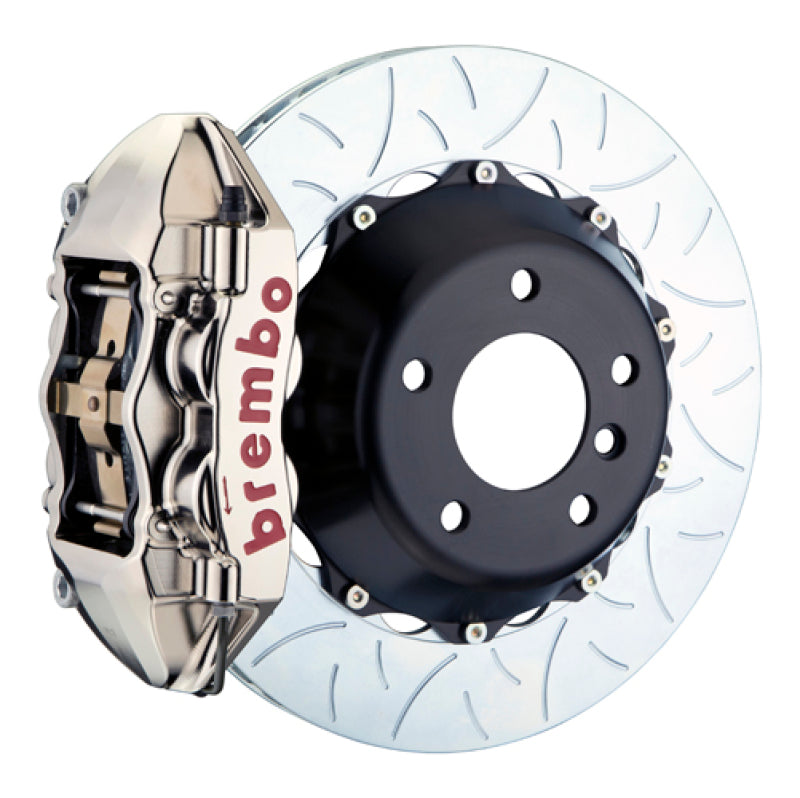 Brembo 05-1ster S/Spyder (Excl PCCB) Rr GTR BBK 4Pis Billet 345x28 2pc Rtr Slot Type3-Nickel