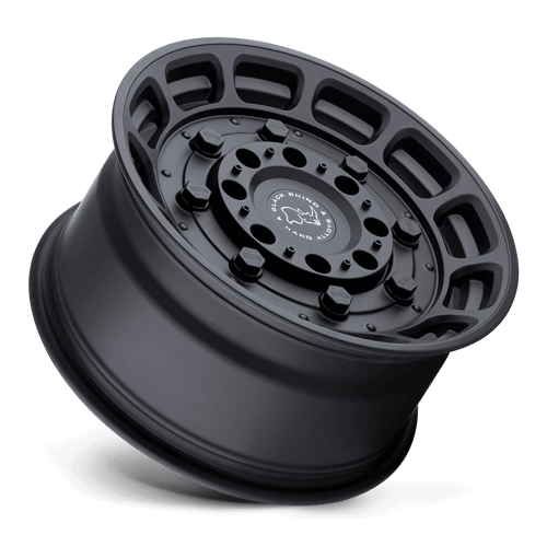 Black Rhino WARTHOG Matte Black wheel view 2