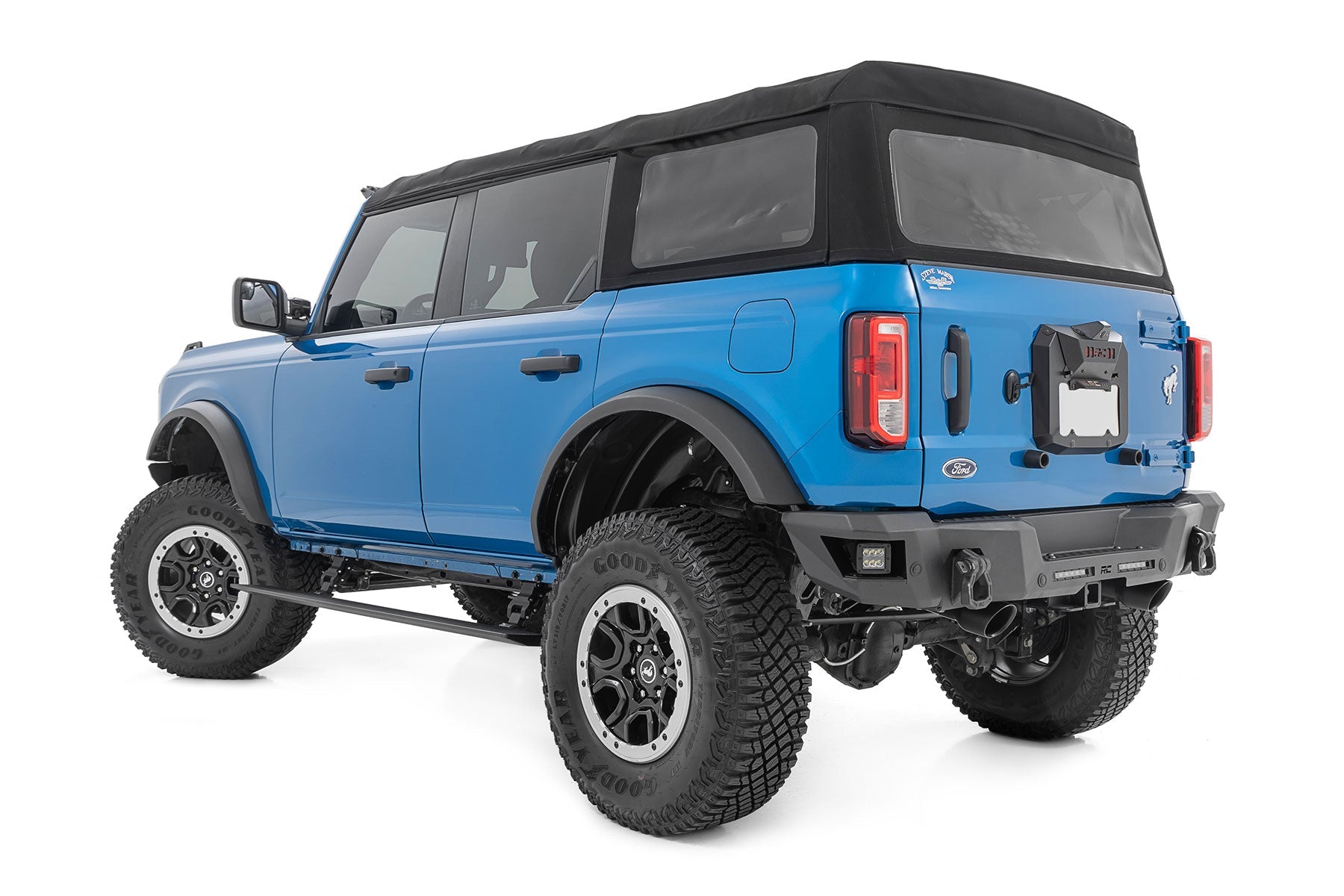 Rough Country PSR51330 Lighted Power Running Boards for 2021-2024 Ford Bronco 4 Door (No Drill)