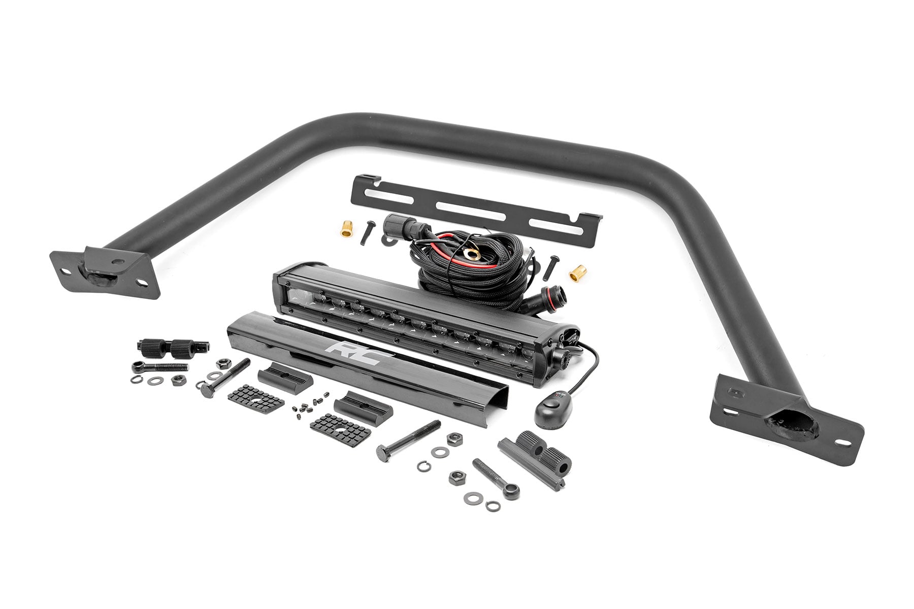 Safari Bar | 12" LED Light Bar | Black | Single Row | OE Modular Steel | Ford Bronco (21-26)