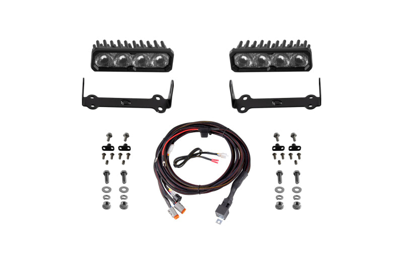 Diode Dynamics 2014-2024 Toyota 4Runner SS6 Pro LED Kit White Driving 6000K